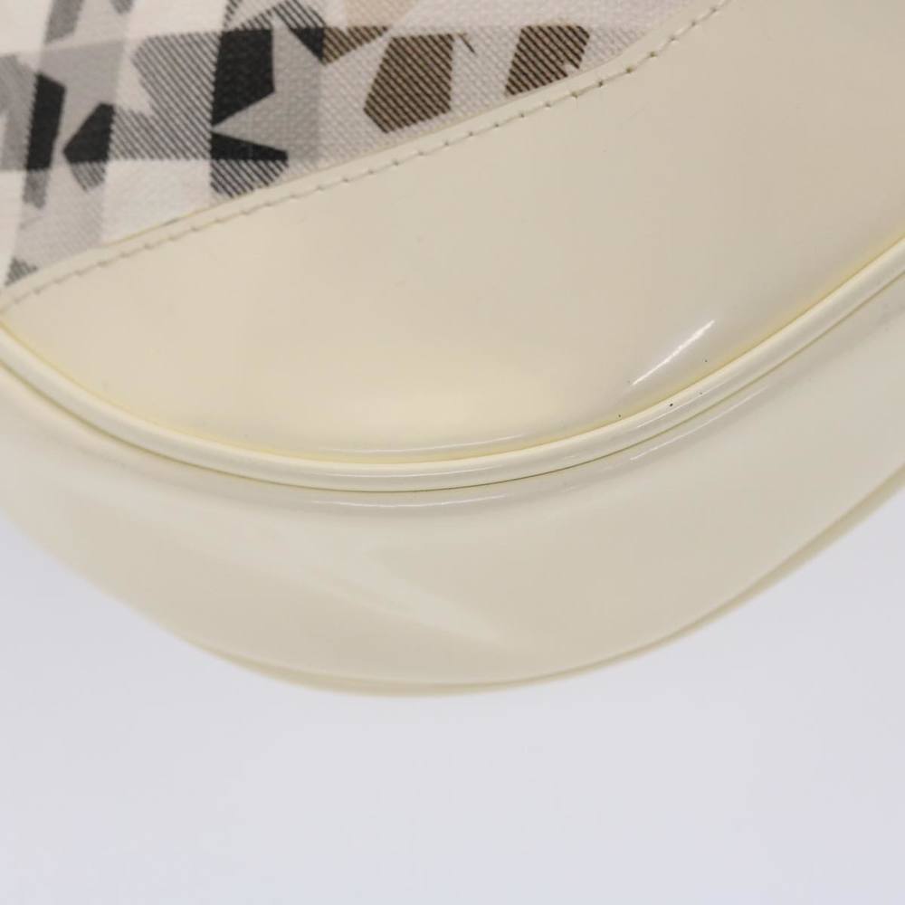 BURBERRY Nova Check Shoulder Bag PVC Leather Beige Auth yk7693B - Picture 15 of 16